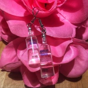 Dangle Earrings Bottle Party Statement